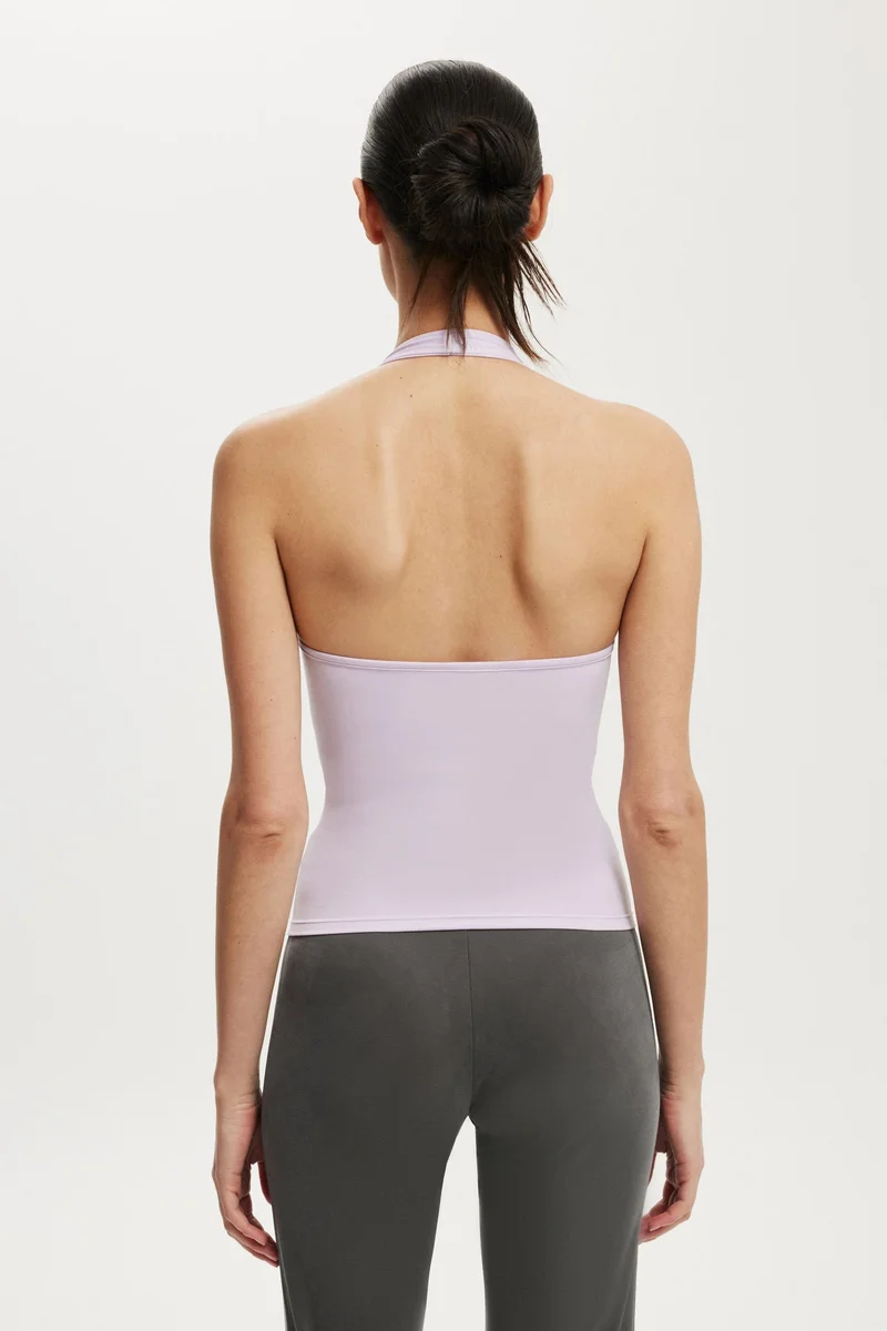 Cotton On  Bailey Button Halter Neck Top for Women | Best Price UAE