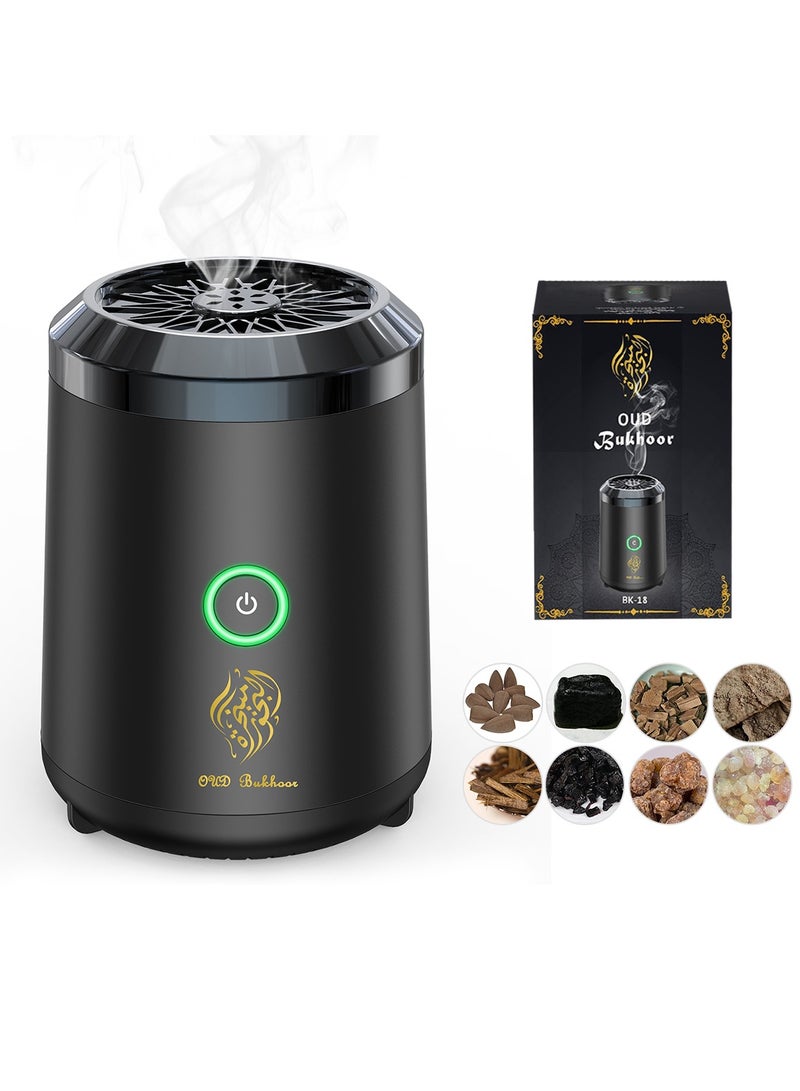 Oud Bukhoor Car USB Type-C Power Rechargeable Small Size Incense Burner - Image 2