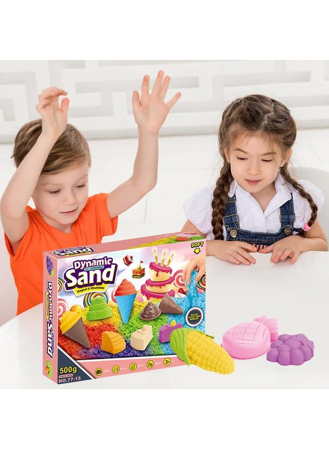 رمل سحري ملون للأطفال  – Dynamic Sand 🏖️🌈   رمل ناعم قابل للتشكيل يمنح طفلك تجربة ممتعة ومليئة بالإبداع! 500 غرام من الرمل الملون  - مناسب للأطفال +3 سنوات  -مثالي لتنمية مهارات الإبداع والحس الحسي - آمن وممتع للّعب داخل المنزل   اصنع عالمك الرملي الخاص بكل الألوان! - Image 2