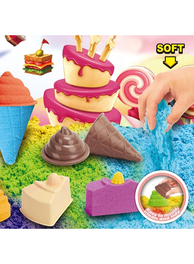 رمل سحري ملون للأطفال  – Dynamic Sand 🏖️🌈   رمل ناعم قابل للتشكيل يمنح طفلك تجربة ممتعة ومليئة بالإبداع! 500 غرام من الرمل الملون  - مناسب للأطفال +3 سنوات  -مثالي لتنمية مهارات الإبداع والحس الحسي - آمن وممتع للّعب داخل المنزل   اصنع عالمك الرملي الخاص بكل الألوان! - Image 4