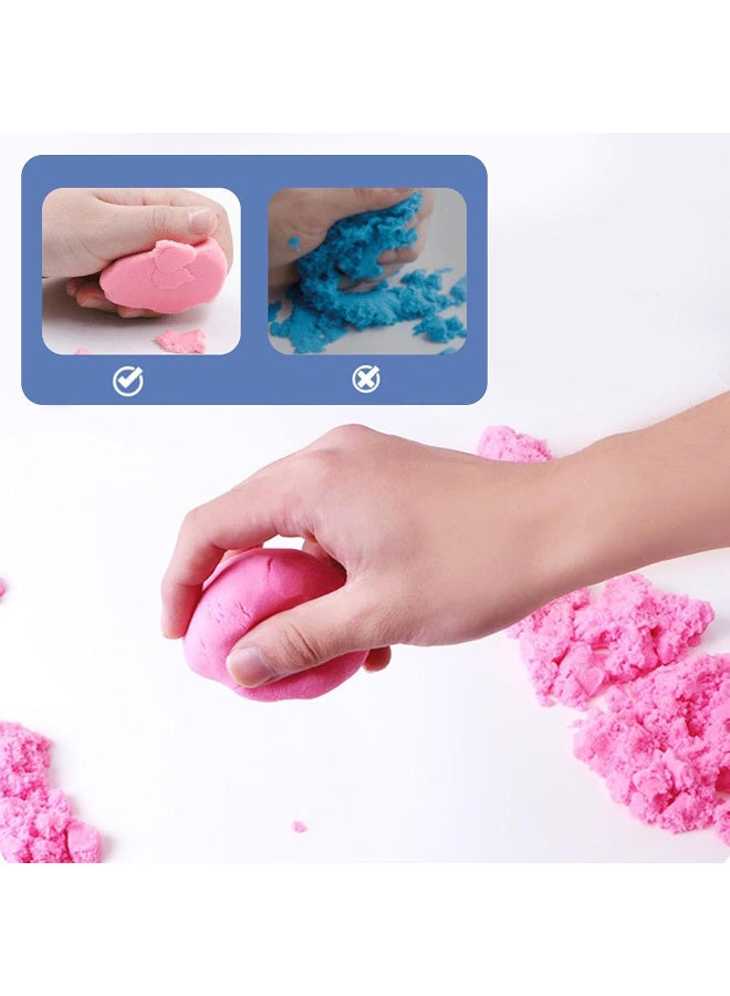 رمل سحري ملون للأطفال  – Dynamic Sand 🏖️🌈   رمل ناعم قابل للتشكيل يمنح طفلك تجربة ممتعة ومليئة بالإبداع! 500 غرام من الرمل الملون  - مناسب للأطفال +3 سنوات  -مثالي لتنمية مهارات الإبداع والحس الحسي - آمن وممتع للّعب داخل المنزل   اصنع عالمك الرملي الخاص بكل الألوان! - Image 5