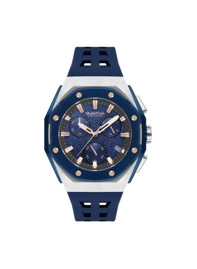 كوانتوم Men's Silicone Chronograph Watch HNG1170.399 - 46 mm