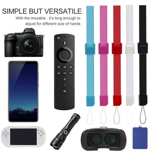 yueton 5pcs Universal Hand Wrist Strap Wristlet Wristband with Lock for Wii Remote Controller, Mobile Phone, MP3, Digital Camera - Image 3