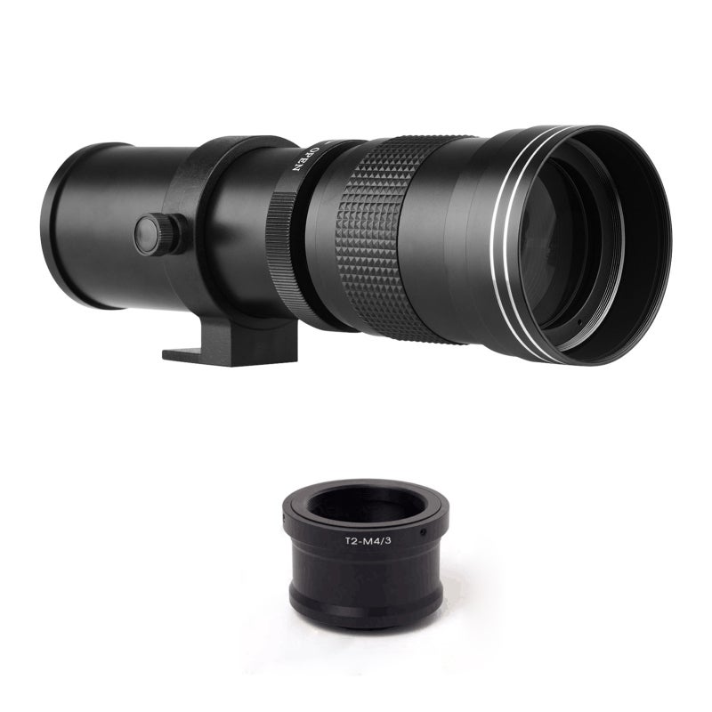 Super Telephoto Zoom Lens 420-800mm F/8.3-16 Manual Focus - T-Mount With RF Adapter Ring, Metal Body, Multi-Coated Optical Glass For DSLR SLR Cameras, Tripod Compatible - Image 1