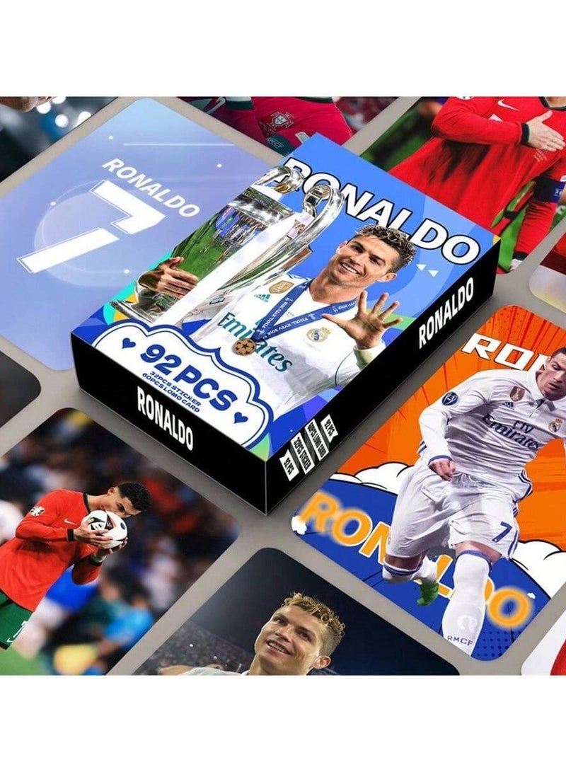 Generic Ronaldo Card and Sticker Collection - 60 Cards + 32 Stickers (92 Pieces) 