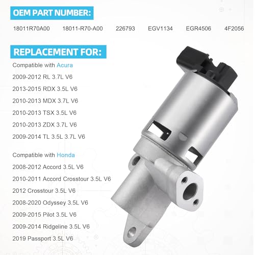 TAUTOY EGV1149 EGR Valve (For 3.3L/3.8L) For Jeep Wrangler 2007-2011,for Chrysler Town & Country 2008-2010,for Pacifica 2007 2008,for Dodge Grand Caravan 2008-2010,for Volkswagen Routan 2009 2010 - Image 3
