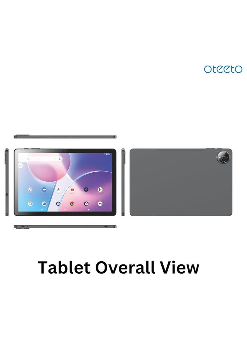 TAB 14 Android 14 Tablet with 11-Inch INCELL Display – 8GB RAM, 512GB ROM, Octa-Core 2.0GHz Processor – Dual SIM 4G + 5G Wi-Fi – 8000mAh Battery, 13MP Rear + 8MP Front Cameras – Includes Wireless Keyboard & Flip Cover – Ideal for Study, Work & Entertainment