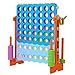 SDADI Height Adjustable Giant 4 in a Row Connect Game 2in1 Jumbo 4toScore Game with Ring Toss Game Set Indoor Outdoor Yard Game Party Game for Kids Adults and Family Orange - Image 3