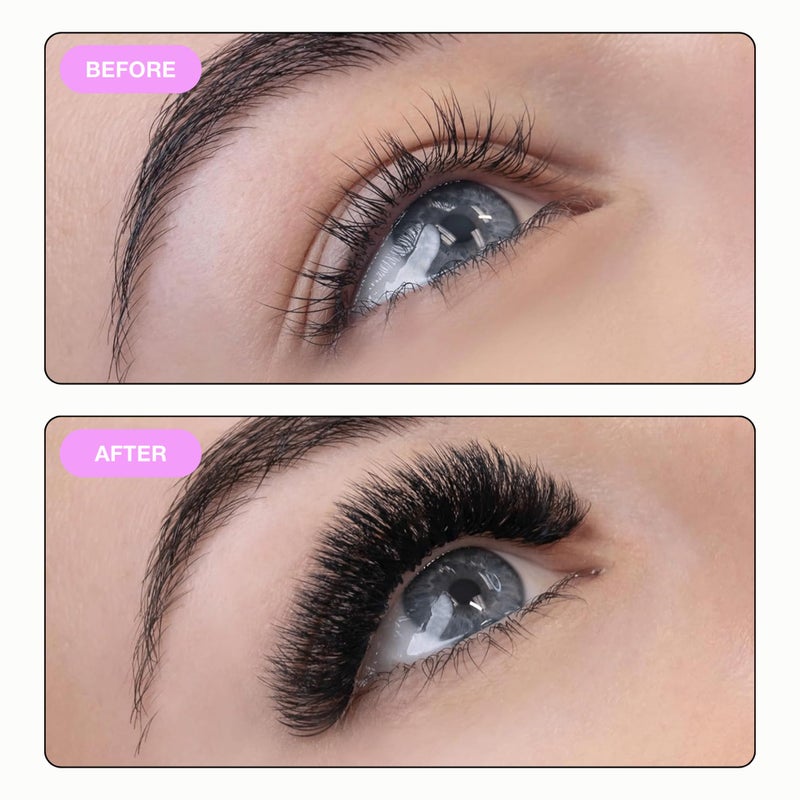 Curacoro Promade 500 Fans 5D-0.07 CC Curl 12mm Length Handmade Volume Lash Fans for Long-Lasting Eyelash Extension - Image 5