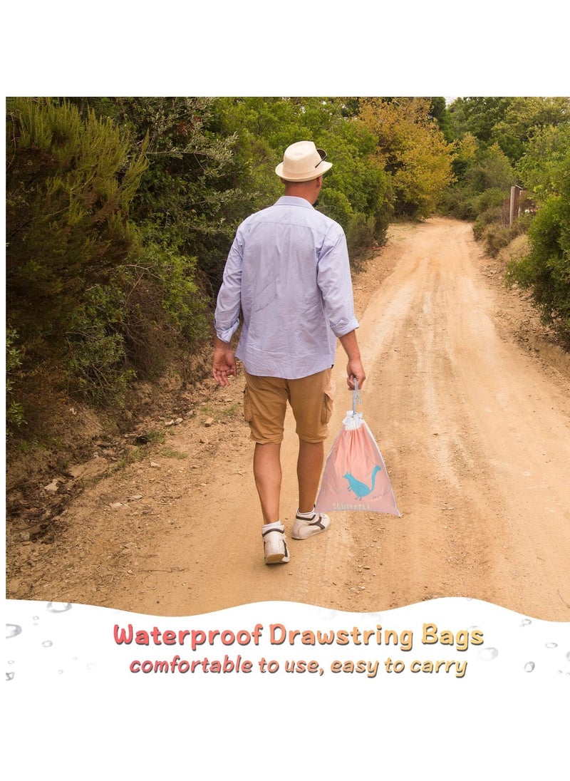 SYOSI - Drawstring Bags PE Bag, Waterproof Drawstring Gym Bag String Swimming Bag for Kids Boys Girls, Folding Beach School Sport Toiletry Trainer Bag Travel Organiser Bag for Clothes Shoes 6 Pack - Image 1