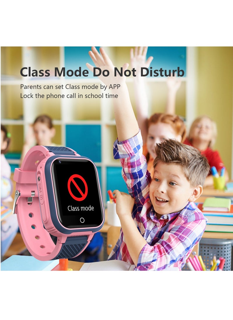 Generic - LT21 4G Smart Watch Kids GPS WIFI Video Call SOS IP67 Waterproof Child Smartwatch Camera Monitor Tracker Location Phone Watch(Green) - Image 1