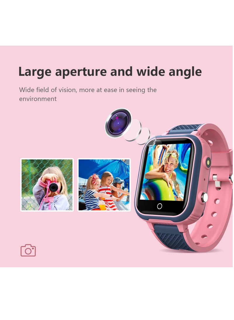 Generic - LT21 4G Smart Watch Kids GPS WIFI Video Call SOS IP67 Waterproof Child Smartwatch Camera Monitor Tracker Location Phone Watch(Green) - Image 1