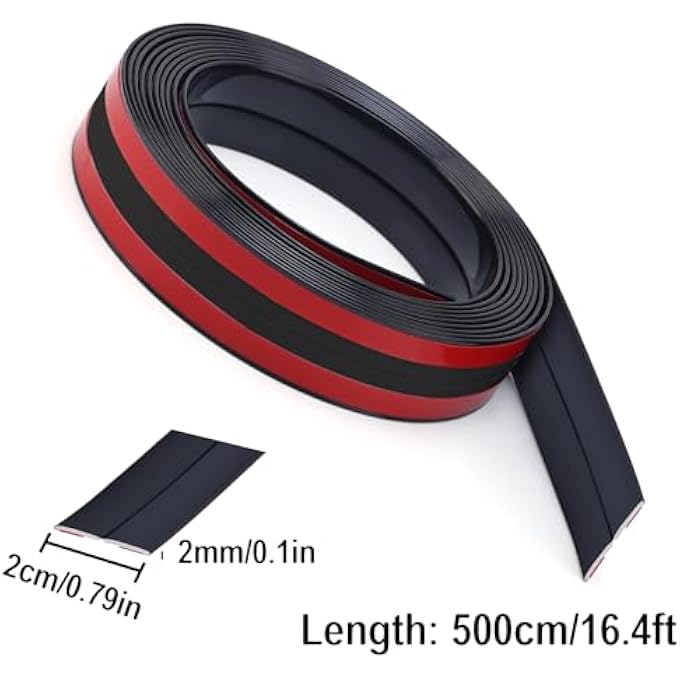 PROTECT AND DECORATE WITH MIRROR TAPE BORDER WALL MOULDING TRIM, CORNER GUARDS, AND CAULK STRIP - PERFECT FOR TABLE EDGES, DOOR FRAMES, AND BASEBOARDS!(1.64FT*0.78IN) (BLACK) - Image 2