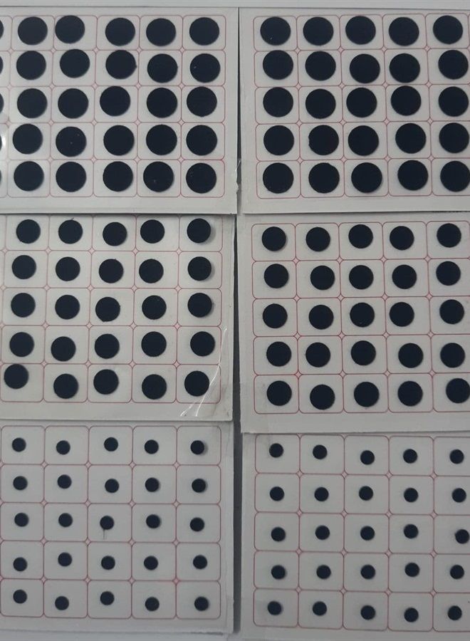 Fine Touch 720 Bindi Count Black Color Multi Size Polka Dots Indian Daily Use or Craft work Bindi (Black) - Image 1