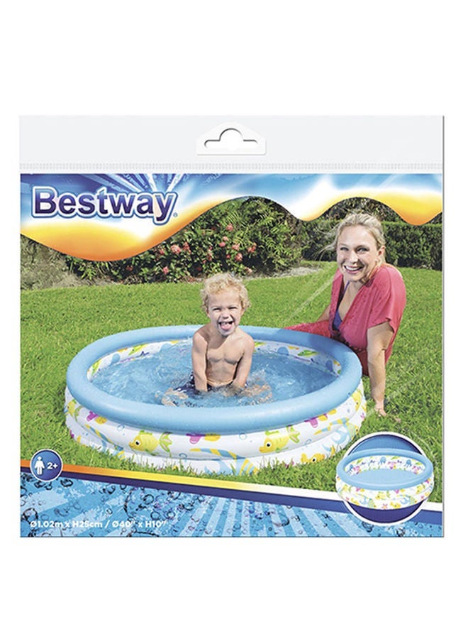 Bestway Inflatable Children's Pool, 1.02 m × 25 cm - Image 1