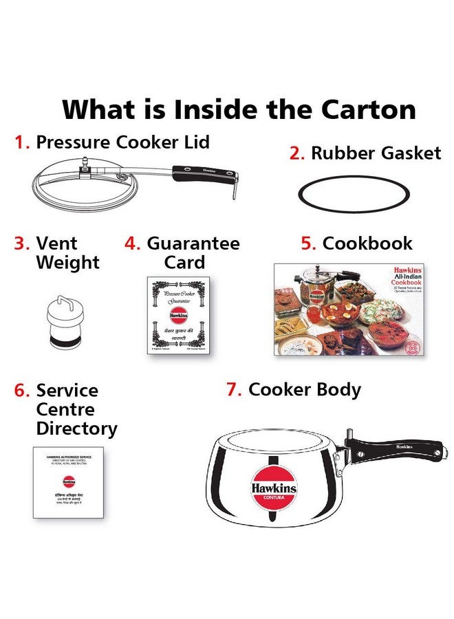 Hawkins Contura Aluminium Inner Lid Pressure Cooker, 3 Litre, Silver (Hc30), 3 Liter - Image 5