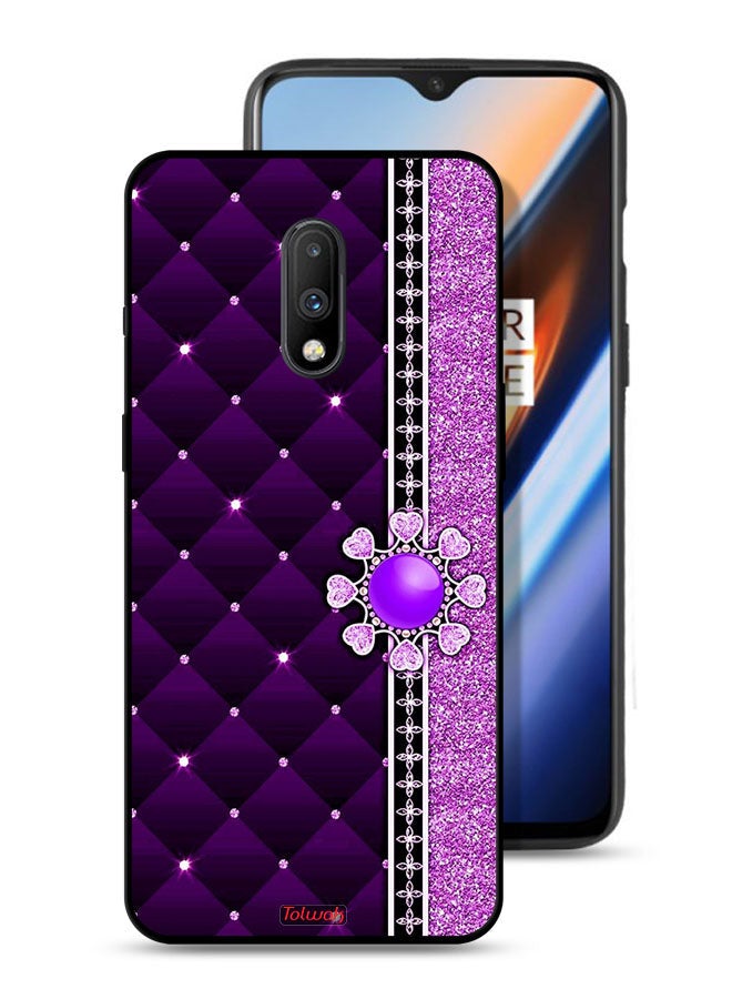 OnePlus 7 Protective Case Cover Glitter Hearts