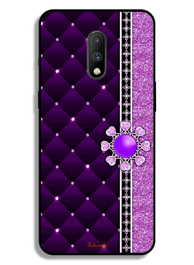 OnePlus 7 Protective Case Cover Glitter Hearts