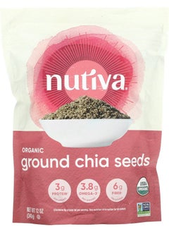 Nutiva Organic Ground Chia Seeds 12 oz (340 g) 
