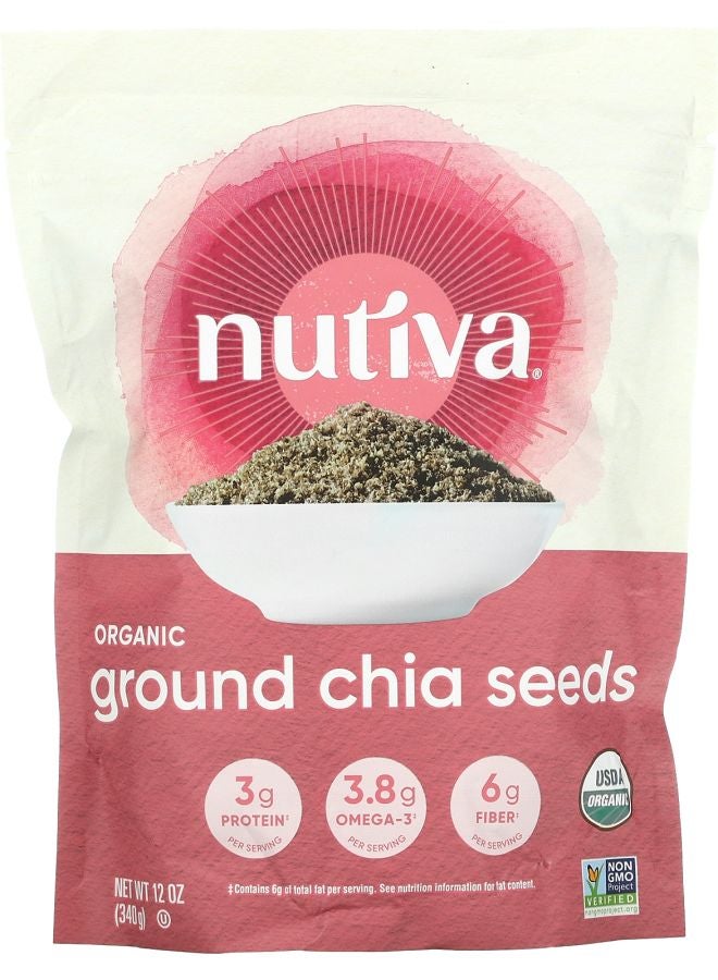 Nutiva Organic Ground Chia Seeds 12 oz (340 g)