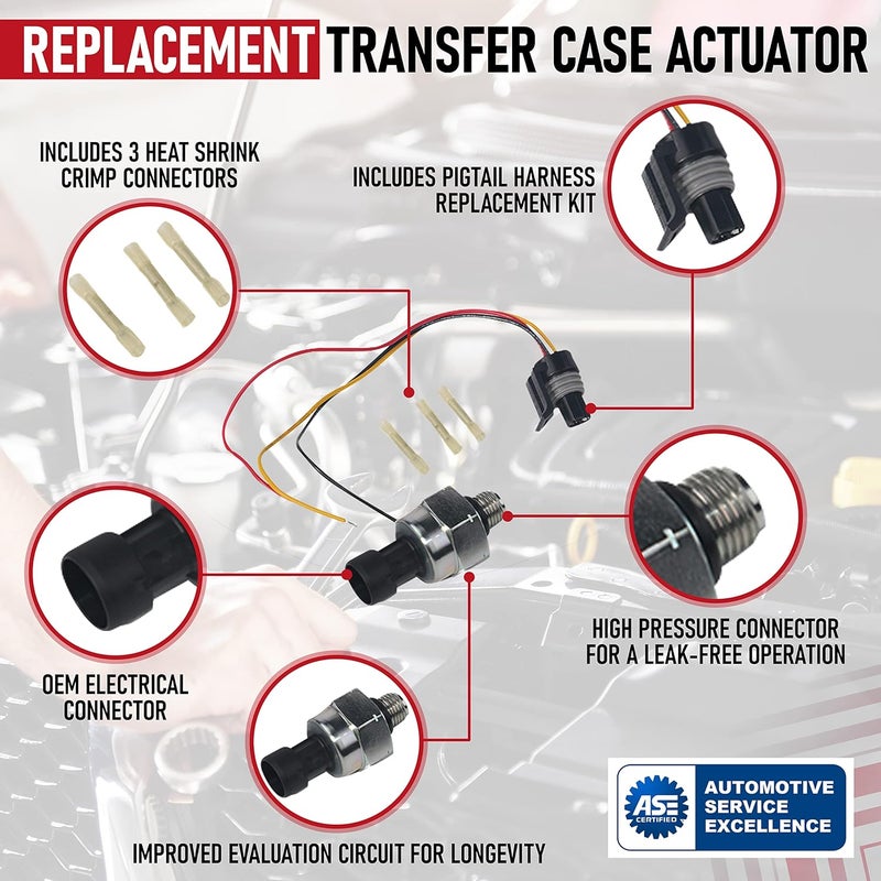 AA Ignition ICP Sensor with Harness Kit, Injection Control Pressure, Compatible with Ford Vehicles - 7.3 Powerstroke E350, F250, F-350 Super Duty - Replaces F6TZ-9F838-A, F4TZ9F838A, 1807329C92, CM5227 - Image 4