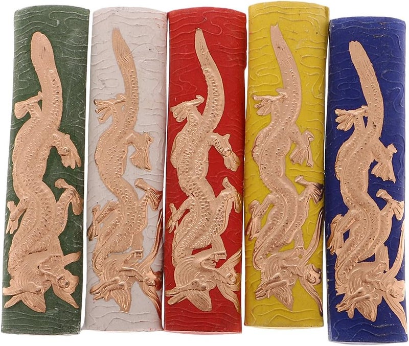 klarako 5Pcs Pure Pine Soot Ink Stick Color for Chinese Calligraphy Drawing Training - Image 1