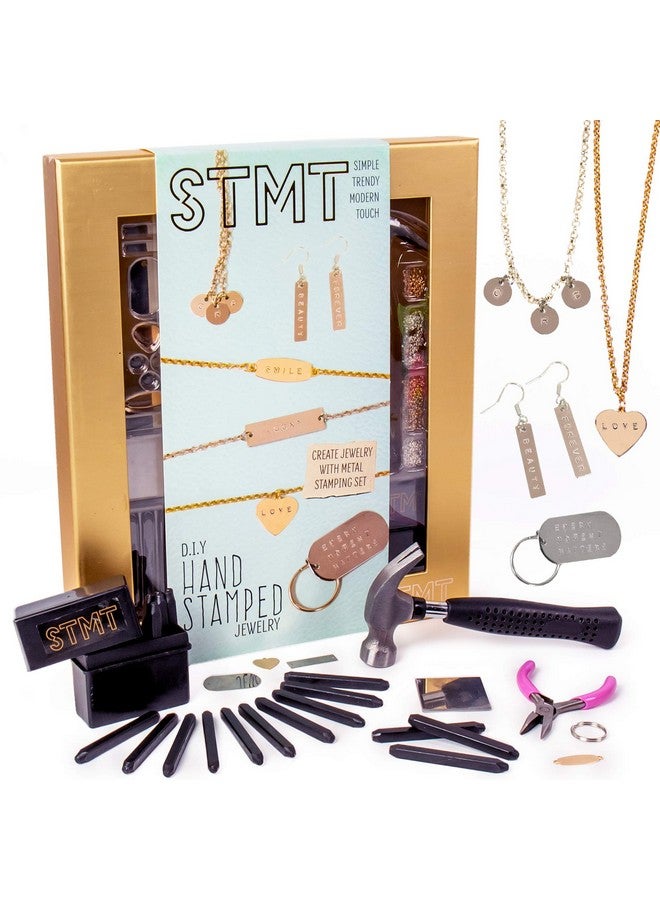 اس تي ام تي مجوهرات STMT DIY المصنوعة يدويًا والمختومة، هدايا عيد ميلاد رائعة للمراهقين، مجوهرات فريدة مصنوعة يدويًا ولوحات أسماء، مجموعات خرز للأطفال والمراهقين والبالغين من سن 14 عامًا فما فوق - Image 1