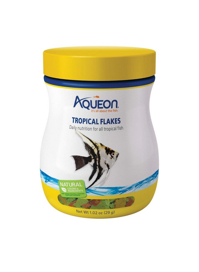 Aqueon Natural Tropical Fish Food Flakes, 1.02 Oz - Image 1
