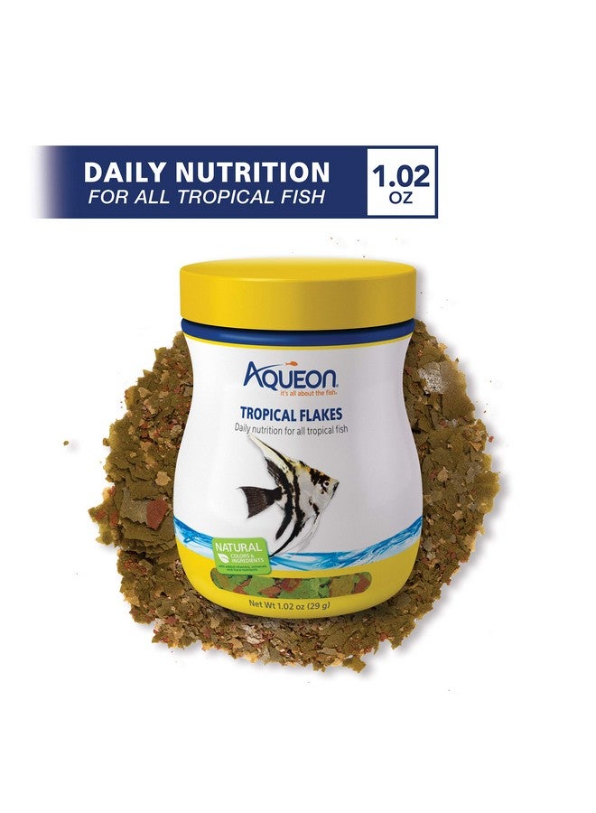 Aqueon Natural Tropical Fish Food Flakes, 1.02 Oz - Image 2