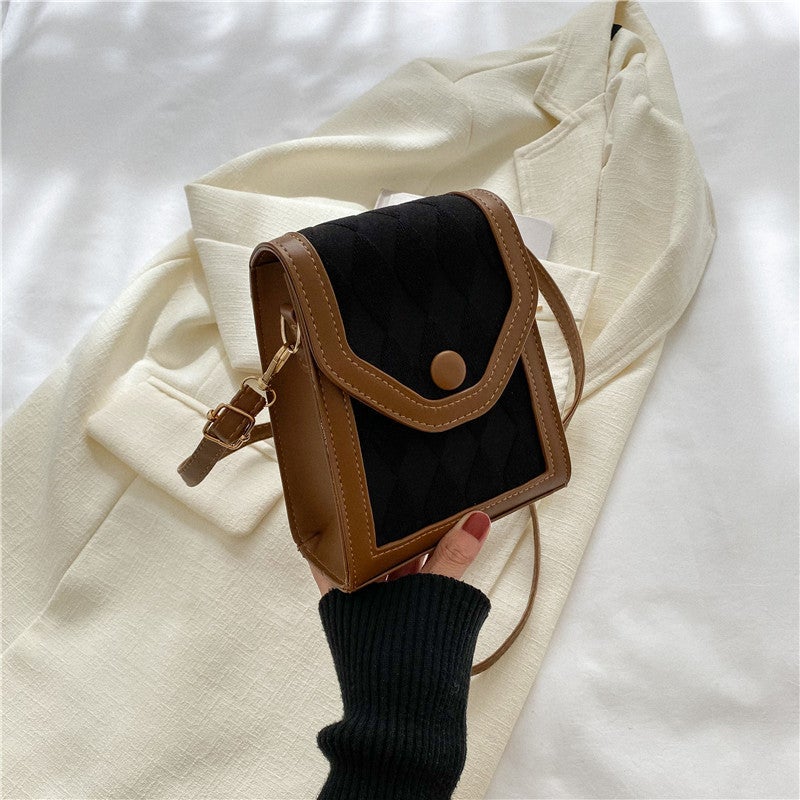 Bag Women'S Fashionable Rhombus Small Bag New Single Shoulder Crossbody Bag Women'S Bag Mini Mobile Phone Bag - Image 1
