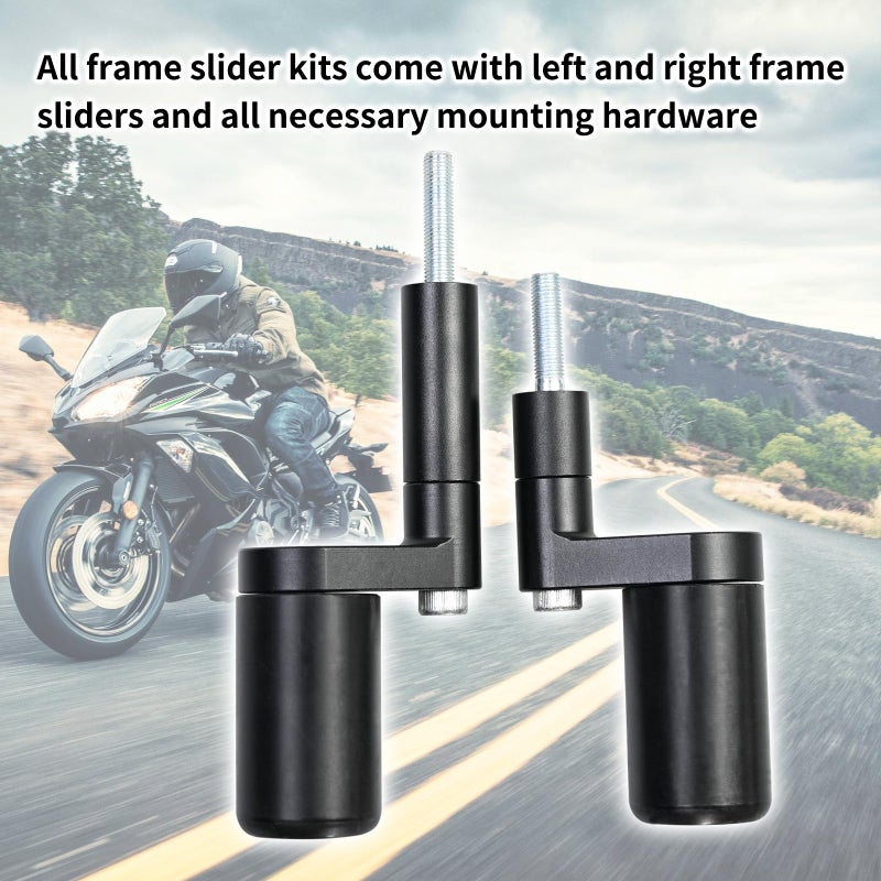 Vanshly NO CUT Black Frame Sliders Fits Kawasaki Ninja 400 Z400 Z 400 2018 2019 2020 2021 2022 2023 ABS & NON ABS Models 750-4159 - Image 4
