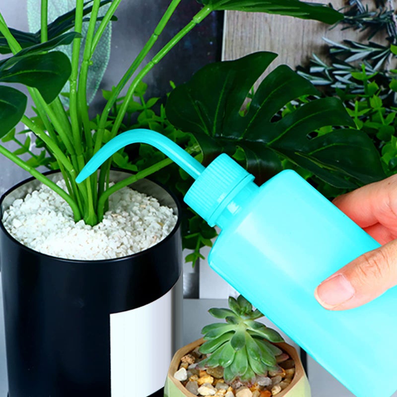DERSTRA Economy Plastic Squeeze Washing Cleaning Bottle, 2pcs 250ml/8oz, Narrow Mouth, Green - Image 4