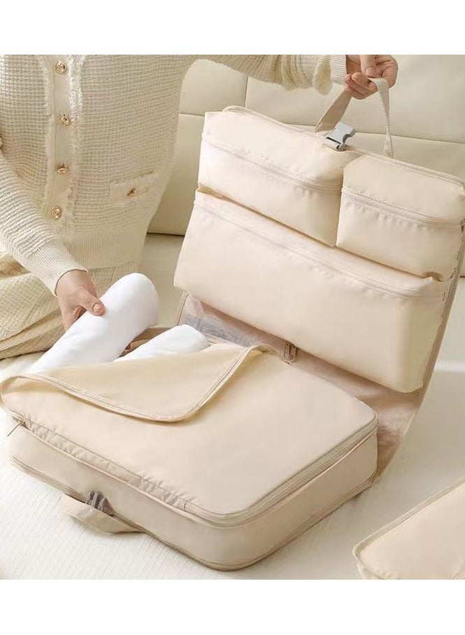 HOMESTAR 7-in-1 Hanging Clothes Organizer - Large Multi-Pocket Storage Bag for Wardrobe, Underwear, Socks, Accessories | Space Saving Closet Solution for Home - Image 3