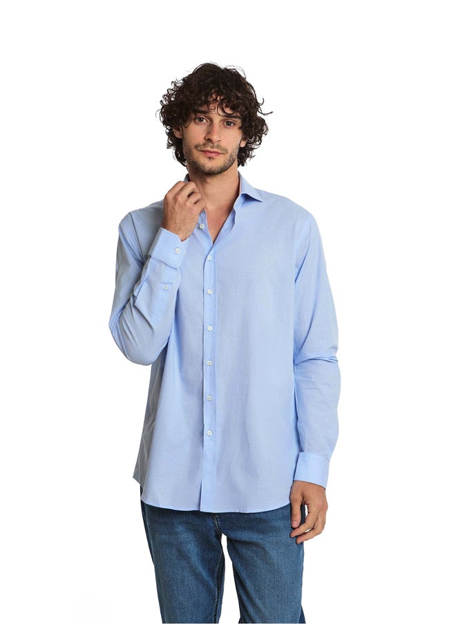 DALYDRESS - Fancy Regular Fit Long Sleeve Cotton Shirt - Image 1