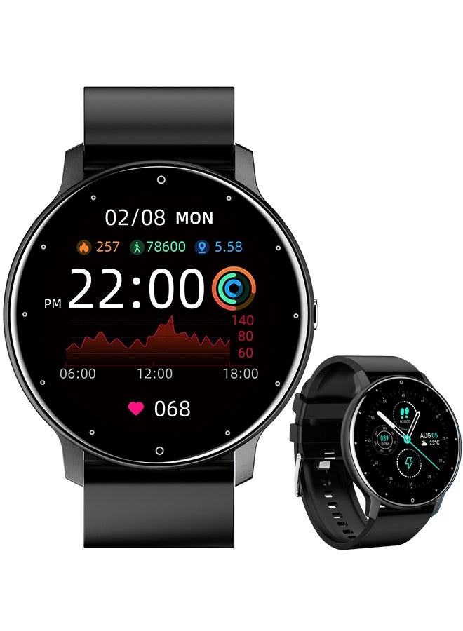 RollsTimi  Fashion Smart Bluetooth Watches, 1.28 Inch Full Screen Touch, Message Reminder, Sports Sleep Heart Rate Monitoring, Men's/Women's Universal Smartwatch, Android 5.0, IOS 9.0 And Above System Universal RT-ZL02 Pro  - Image 1