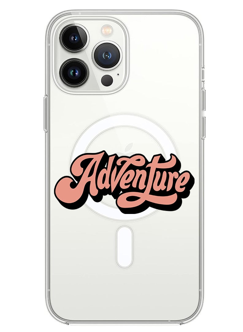 Theodor Magnetic Case for iPhone 13 Pro Max 6.7-inch Compatible with MagSafe Wireless Charging, Shockproof Phone Bumper Cover Adventure-01 - Image 1