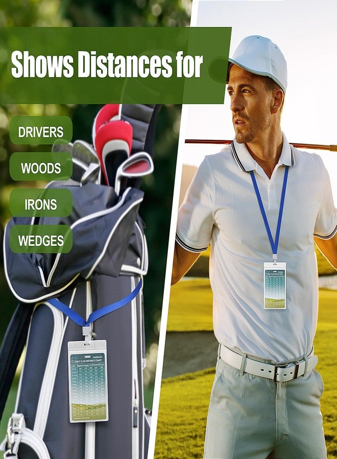 ArlinaL Golf Range Chart Card, Golf Distance Card, Golf Gift Golf Bag Accessories (Aluminium, 5.1x3.5 in) - Image 4