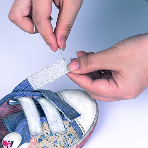 IHKFILAN 3/4'' Width x 10Meters Length White Sew On Hook and Loop Tape Fastening Nylon Fabric Tape (White, 3/4 Inch x 10 Meters) - Image 5