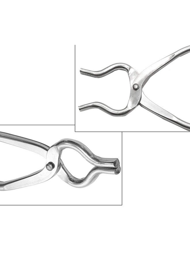TULMAN Stainless Steel Sansi Kitchen Pincers Utensil Holder with Easy Gripping Handle (Silver, 25x6x1 cm) - Image 4