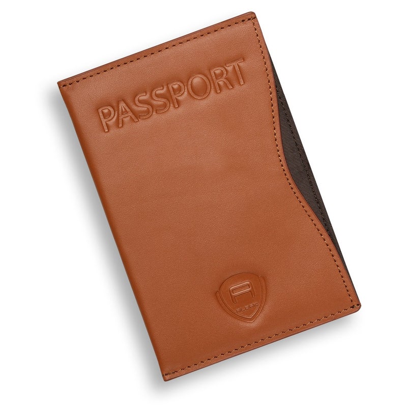 Alban RFID Passport Holder Women Men RFID Blocking Travel Passport Wallet Case Genuine Leather Passport Cover porta pasaporte - Image 1