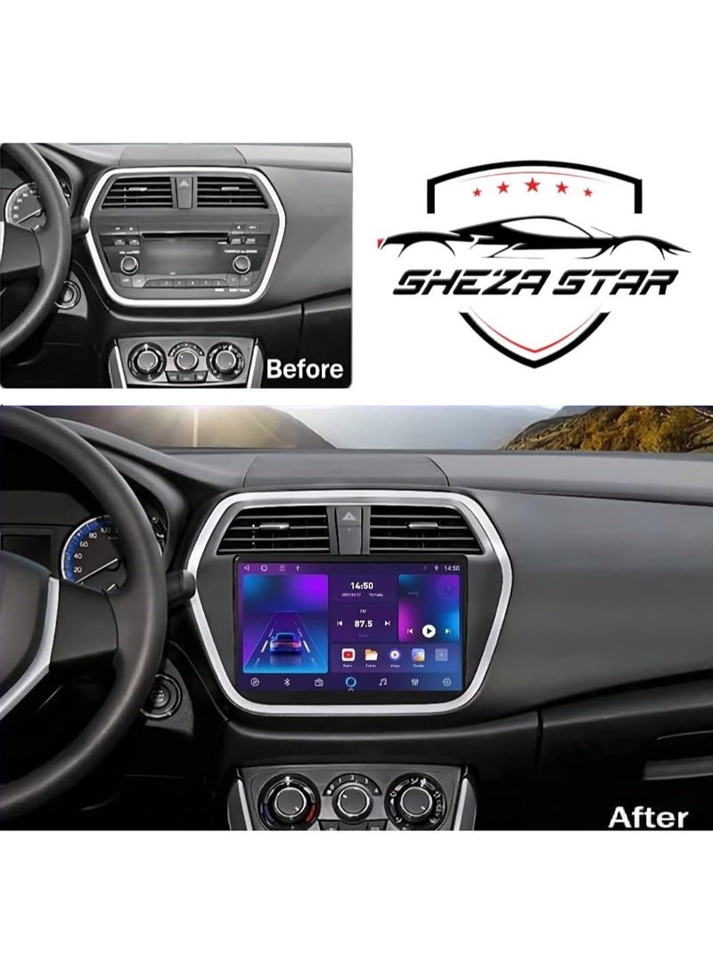 SHEZA STAR Android Car Stereo for Suzuki SX4 2014-2021 1GB RAM 32GB ROM M-Link Wi-Fi BT, Radio GPS, 9 Inch IPS Touch Screen with AHD Camera Included - Image 2