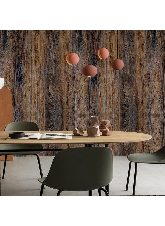 زيمي ورق جدران ذاتي اللصق مقاوم للماء بتصميم حبيبات خشبية - فينيل، سهل التركيب في غرف النوم، وغرف المعيشة، وخزانات الملابس، وتجديد الأبواب (45*500 سم) - Image 5