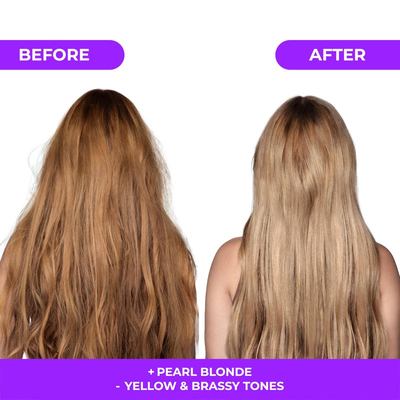 naissant Pearl Blonde Purple Toning Mask | Ultra High-Purity Pigments | Neutralizes Yellow & Brassy Tones | Hyaluronic Acid, Collagen & Biotin | Paraben, Ammonia & Sulfate Free | 10.1 Fl. Oz - Image 4