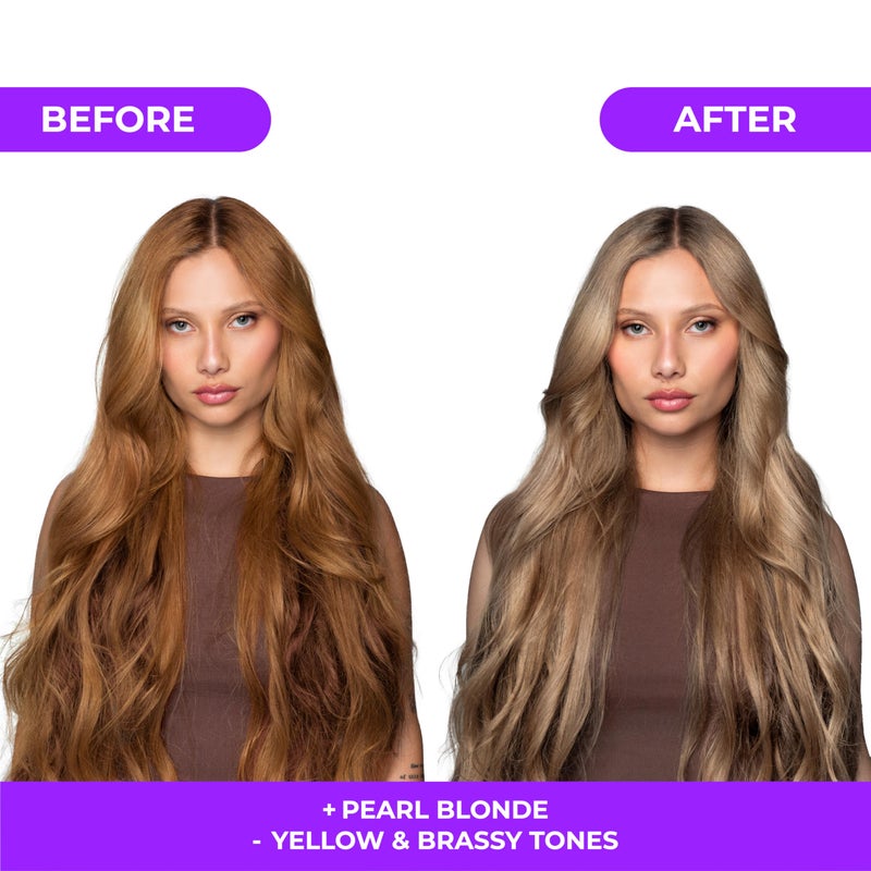 naissant Pearl Blonde Purple Toning Mask | Ultra High-Purity Pigments | Neutralizes Yellow & Brassy Tones | Hyaluronic Acid, Collagen & Biotin | Paraben, Ammonia & Sulfate Free | 10.1 Fl. Oz - Image 3