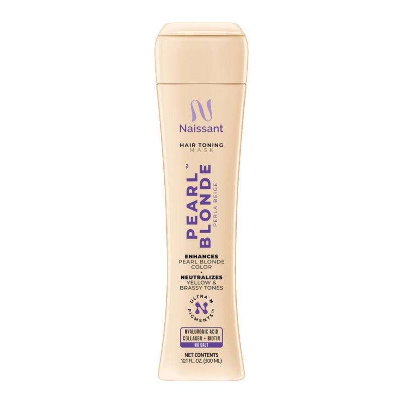 naissant Pearl Blonde Purple Toning Mask | Ultra High-Purity Pigments | Neutralizes Yellow & Brassy Tones | Hyaluronic Acid, Collagen & Biotin | Paraben, Ammonia & Sulfate Free | 10.1 Fl. Oz - Image 1