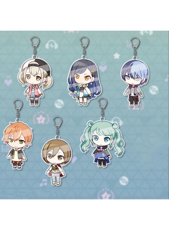 PJSK Project Sekai Colorful Stage All character SD Cute Kawaii Acrylic Keychain Keyring Strap Figure Hanging Accessories-Color:5CM PJSK19-Size:5CM - Image 3