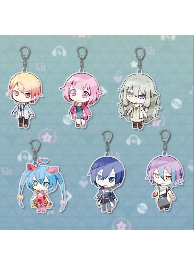 PJSK Project Sekai Colorful Stage All character SD Cute Kawaii Acrylic Keychain Keyring Strap Figure Hanging Accessories-Color:5CM PJSK19-Size:5CM - Image 4