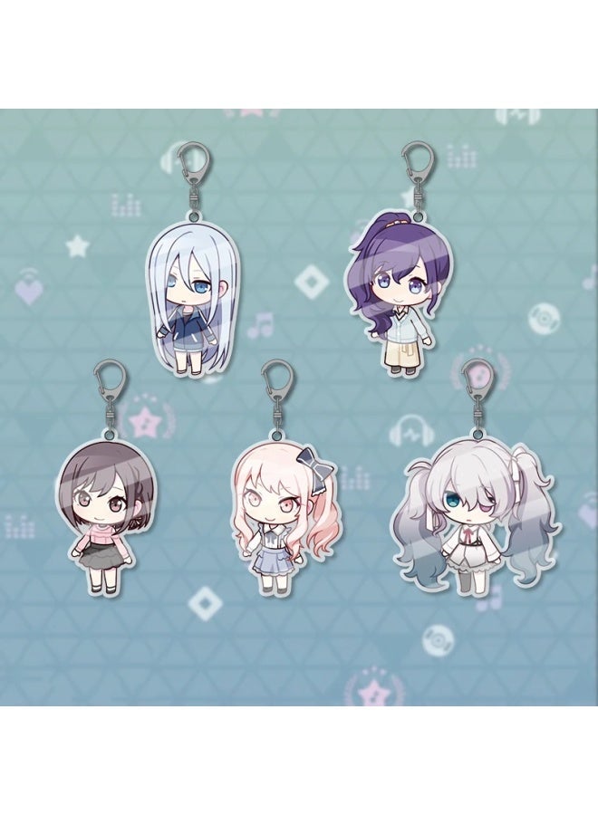 PJSK Project Sekai Colorful Stage All character SD Cute Kawaii Acrylic Keychain Keyring Strap Figure Hanging Accessories-Color:5CM PJSK19-Size:5CM - Image 5