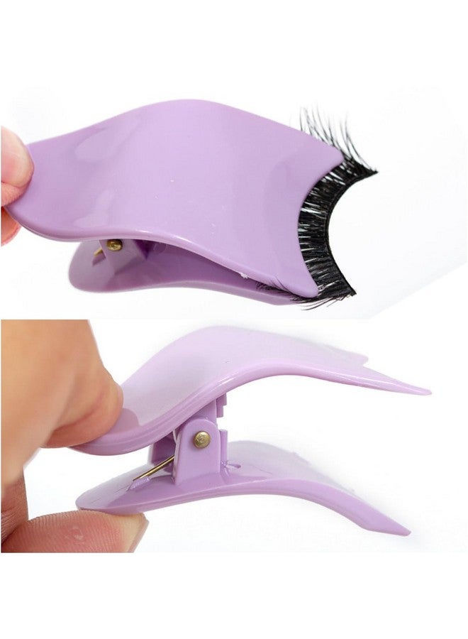 إيتشياي مجموعة من 3 أدوات لوضع الرموش الصناعية، مشبك رموش، أداة مكياج للرموش الصناعية للمبتدئين سهلة الاستخدام (أرجواني، وردي، أبيض) - Image 2