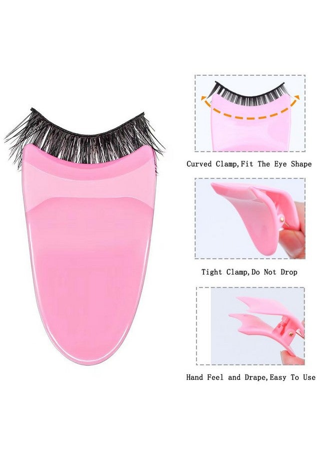 إيتشياي مجموعة من 3 أدوات لوضع الرموش الصناعية، مشبك رموش، أداة مكياج للرموش الصناعية للمبتدئين سهلة الاستخدام (أرجواني، وردي، أبيض) - Image 5